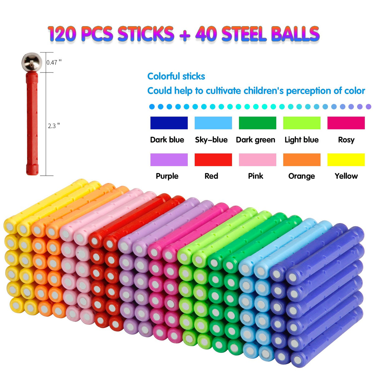 MONILON colors help kids distinguish hues, count, and recognize shapes.