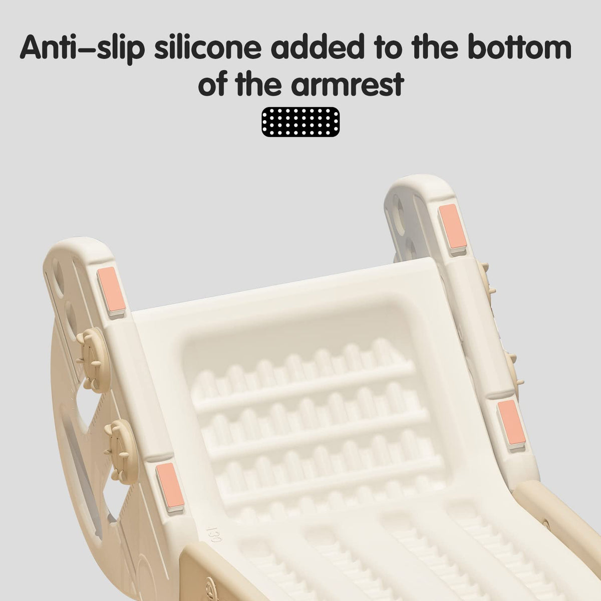 Monleelnom couch slide offers 8-level-height adjustment for growing kids.