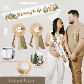 Monnberry welcome baby banner creates a warm entrance focal point.