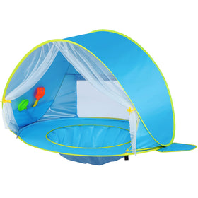 Monobeach baby beach tent with front mesh for airy, cool shade.