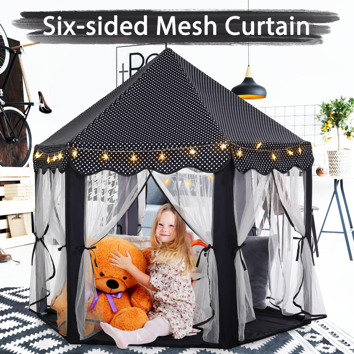 Monobeach Princess Tent accommodates up to three children for shared fun.