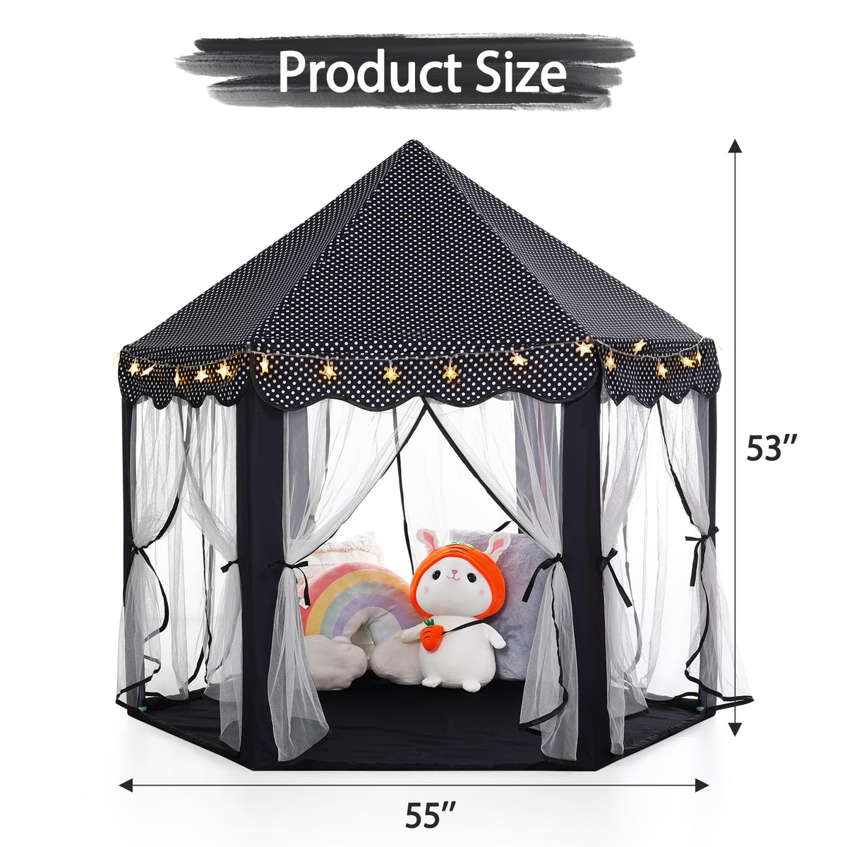 Monobeach Princess Tent easy to clean and durable in use.
