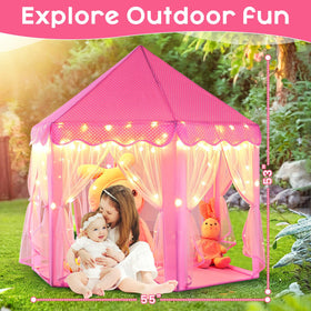 Monobeach Princess Tent dimensions 55x53 inches for generous play area