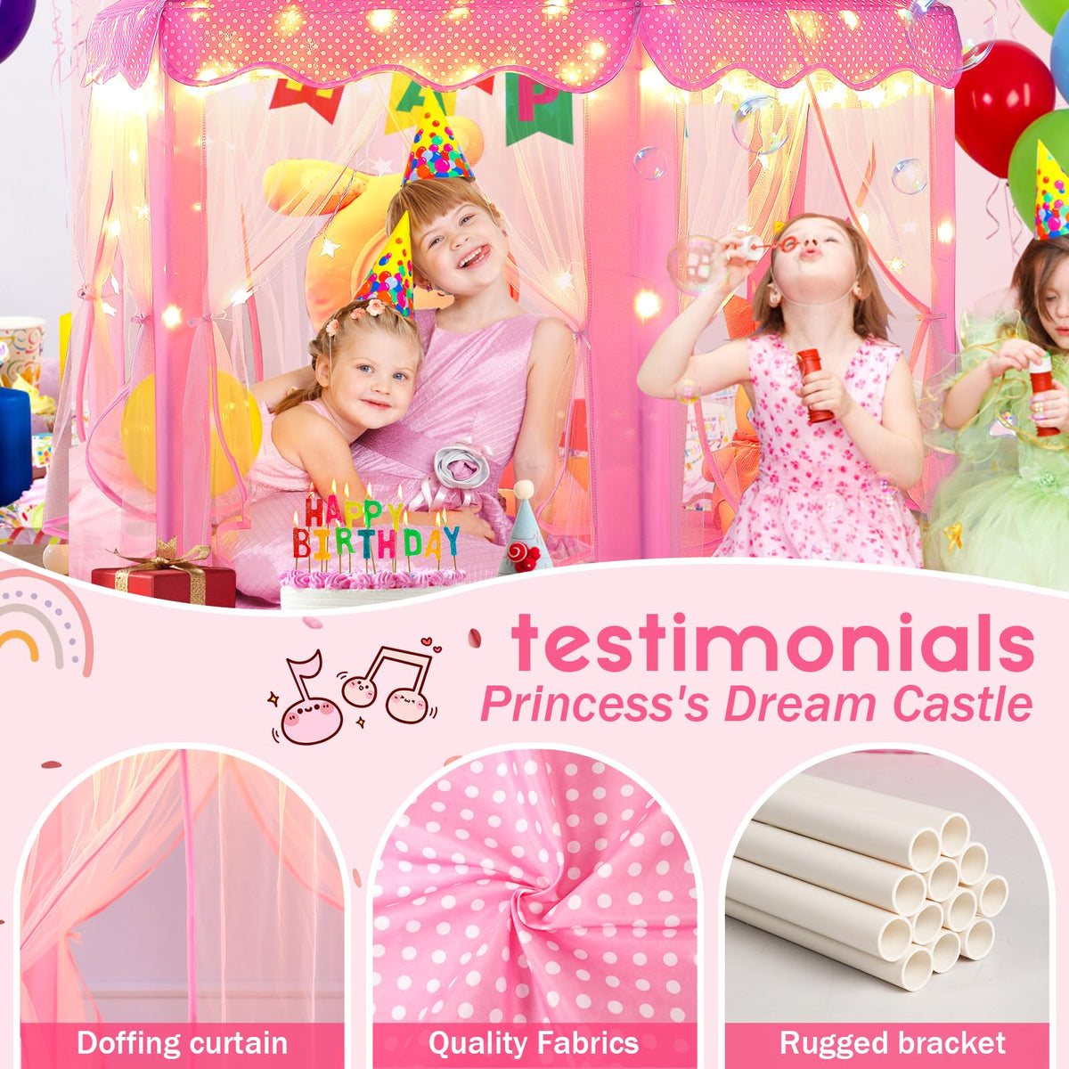 Private play space created by Monobeach Princess Tent for quiet moments
