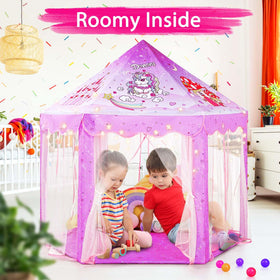 Monobeach Princess Tent unicorn design sparks magical storytelling and cozy hideaway moments.