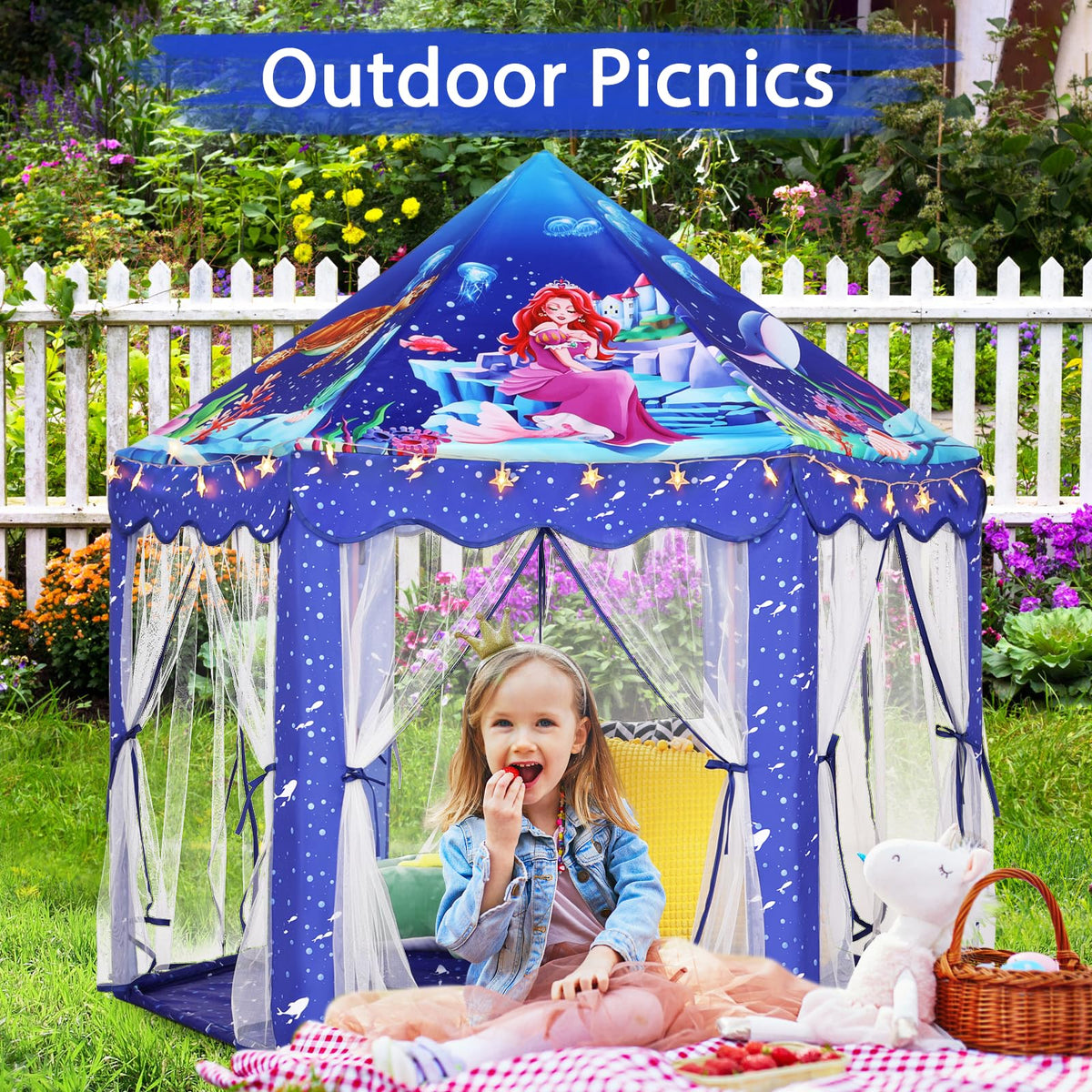 Monobeach star lights included for magical playtime ambience.