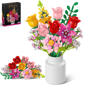 MONOFUN red rose bouquet — lifelike blooms for home décor.