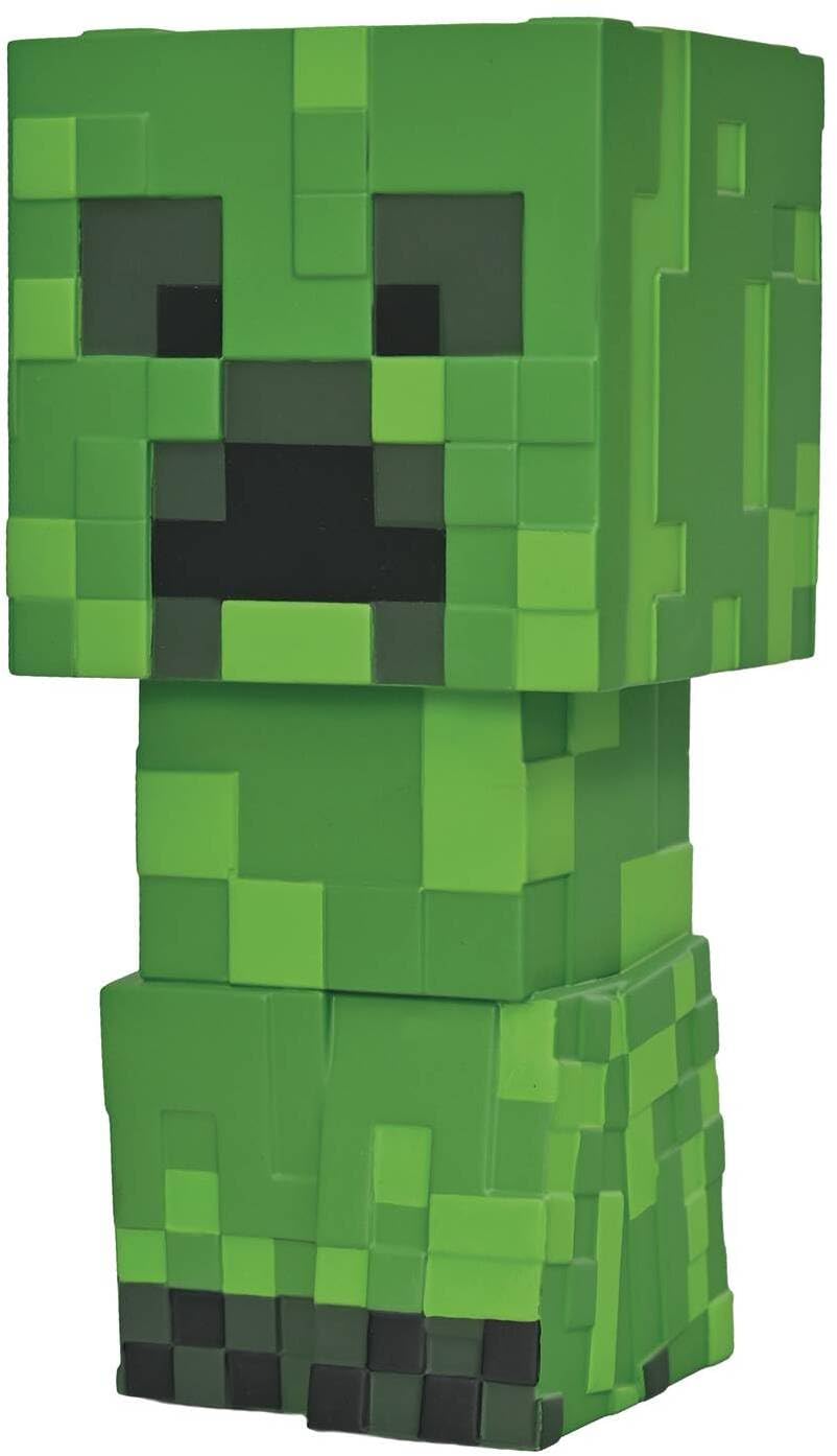 Monogram Minecraft Creeper bank, decorative coin storage for desks and shelves.