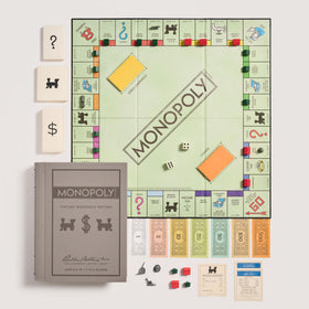 WS Game Company Monopoly board featuring 1935 graphics for nostalgic play