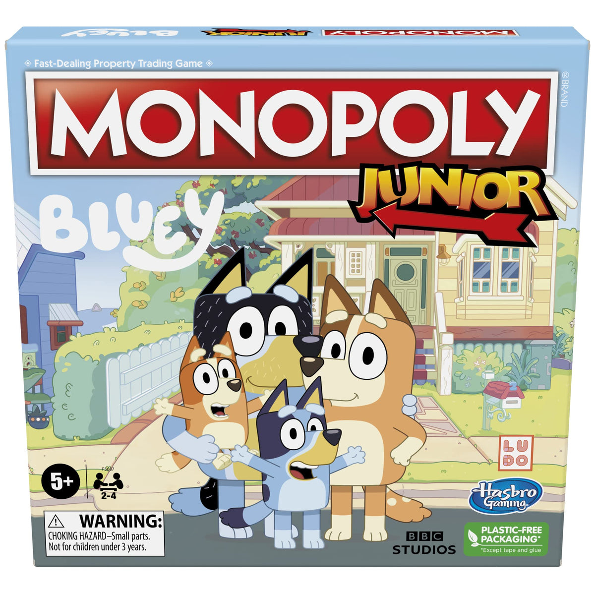 Monopoly Bluey Edition board game cover for family fun