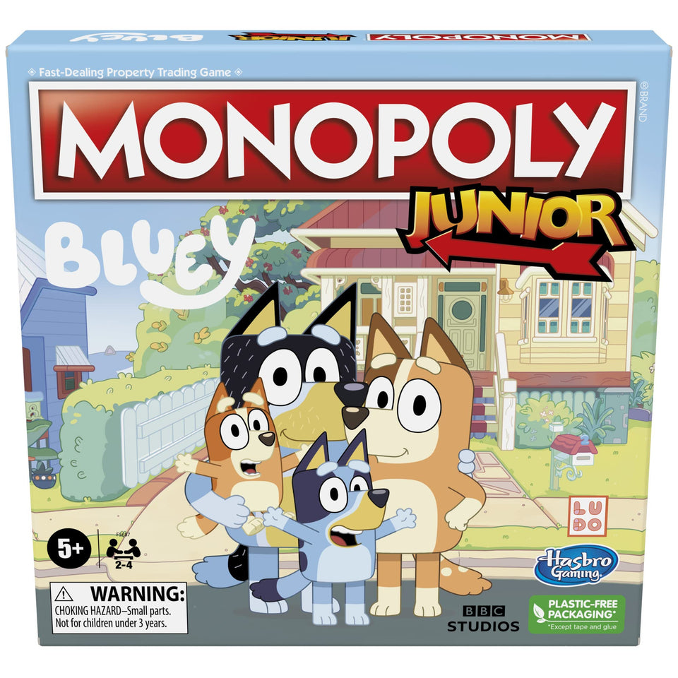 Monopoly Bluey Edition board game cover for family fun