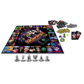 Monopoly Disney Villains Edition villain tokens on display, adding themed excitement and strategic choice