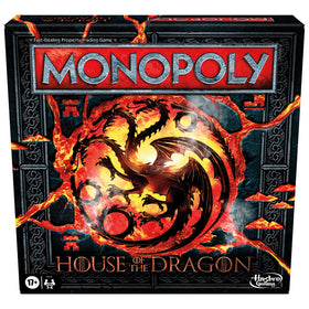 Monopoly House of the Dragon edition box features embossed artwork, ideal gift for fans.