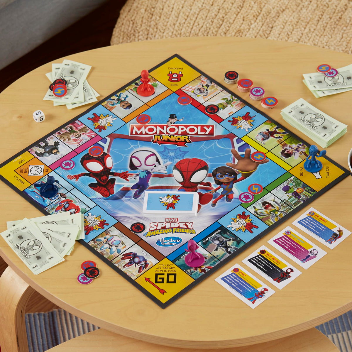 Amazing Characters on the board invite teamwork and friendly competition.