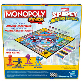 Spidey tokens for Monopoly Junior edition let kids pick their Team Spidey hero.