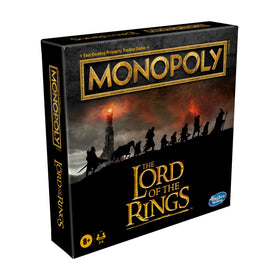 Monopoly Lord of the Rings rulebook and dice set ready for family play.