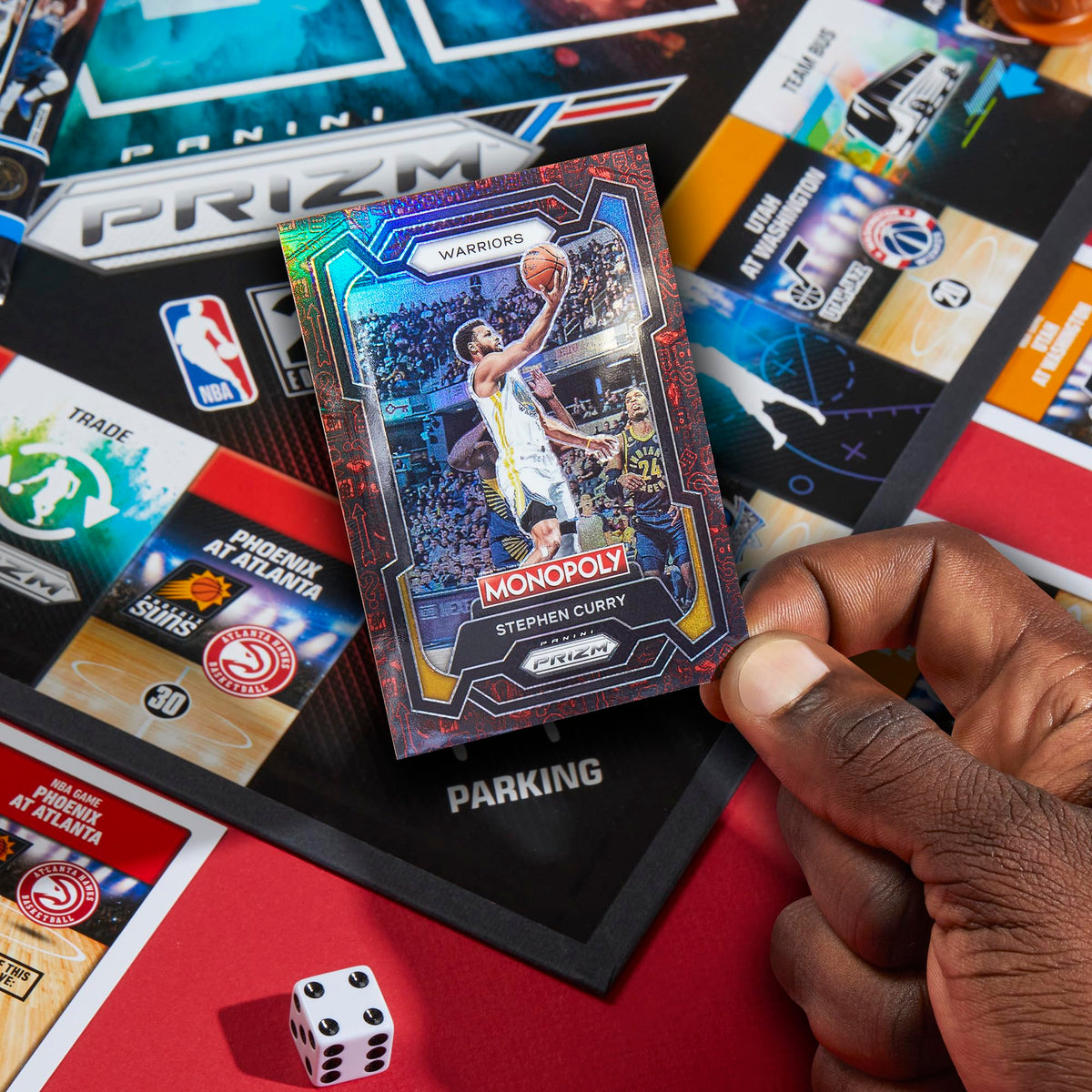 Monopoly Prizm NBA 2nd Edition points tracker keeps score clear.