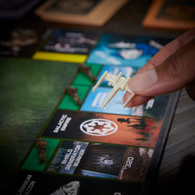 Monopoly Star Wars Return of the Jedi property spaces build rebel strength