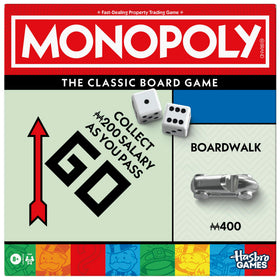 Monopoly storage tray with lid keeps cash and pieces organized during game night.