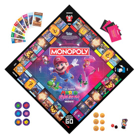 Monopoly Super Mario Galaxy Bowser Jr battle artwork inviting friendly competition
