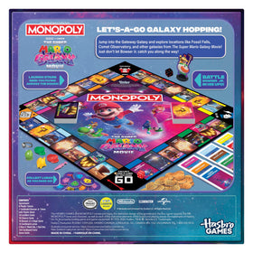 Monopoly Super Mario Galaxy tokens showing six iconic pieces for easy player recognition