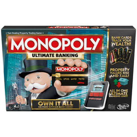 Hasbro Monopoly Ultimate Banking Edition board game board for immersive cashless play