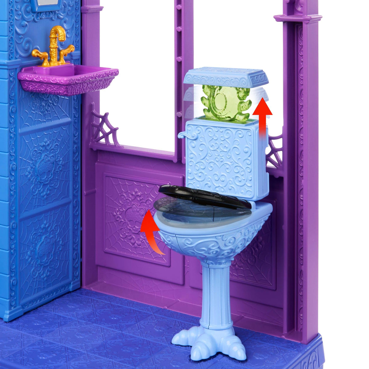 Haunted mirror in Monster High Boo-tique Hotel reveals a ghost