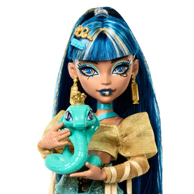 Cleo De Nile doll featuring scarab backpack for portable play