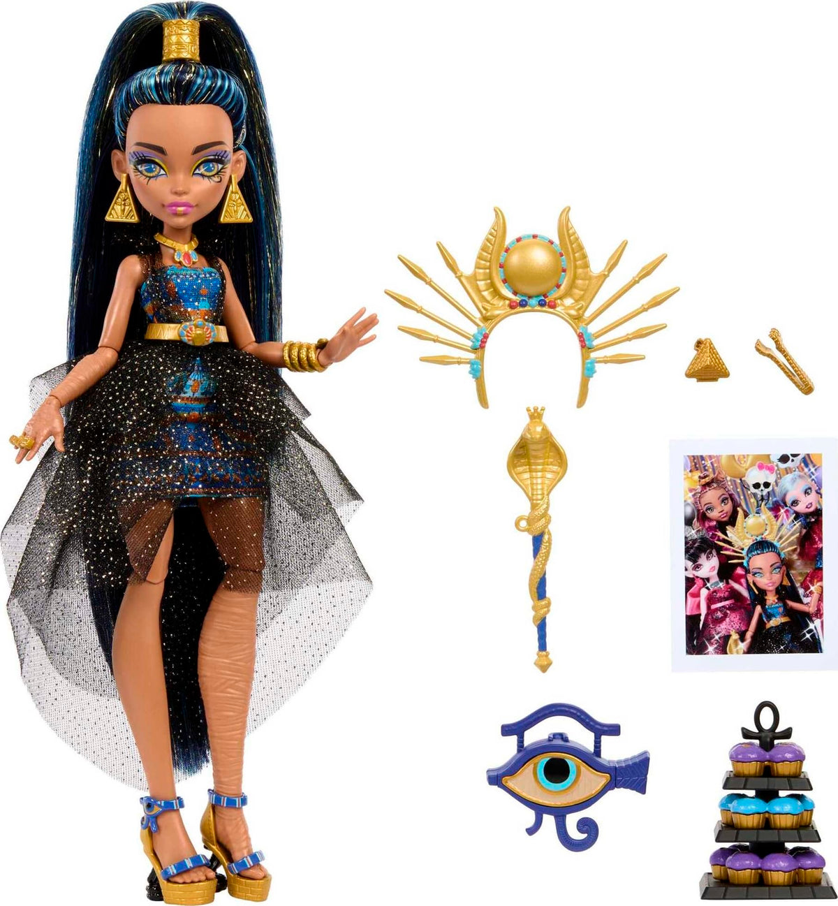Monster High Cleo De Nile Monster Ball doll ready for imaginative play