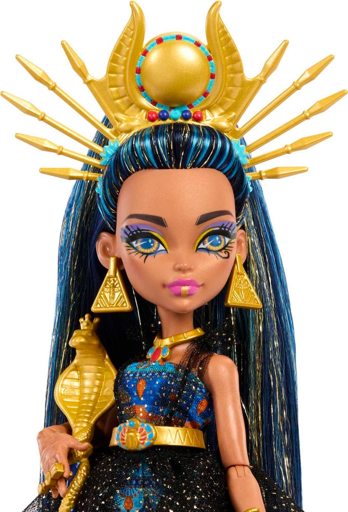Monster High Cleo De Nile party dress showcases regal style for pretend ballroom scenes