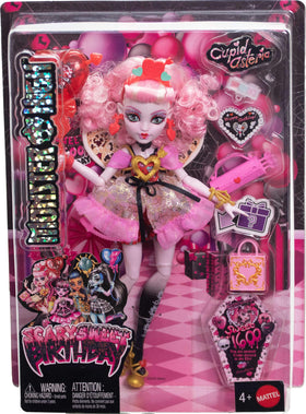 Wing accessories enable expressive posing for Monster High Cupid Asteria.