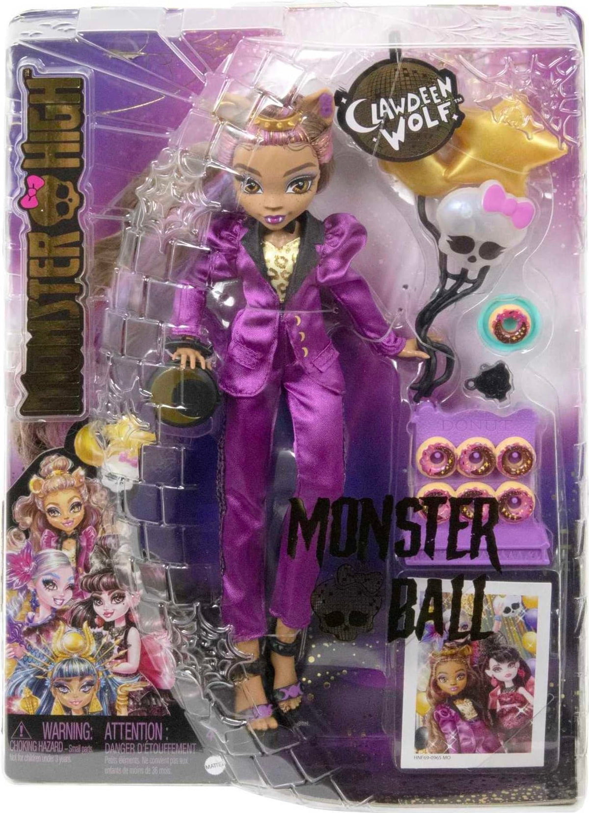 Monster High donut wall and donut for playful party scenes