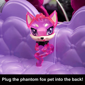 Monster High Ghoul Mobile batwing-seatbelts add spooky, secure seating.