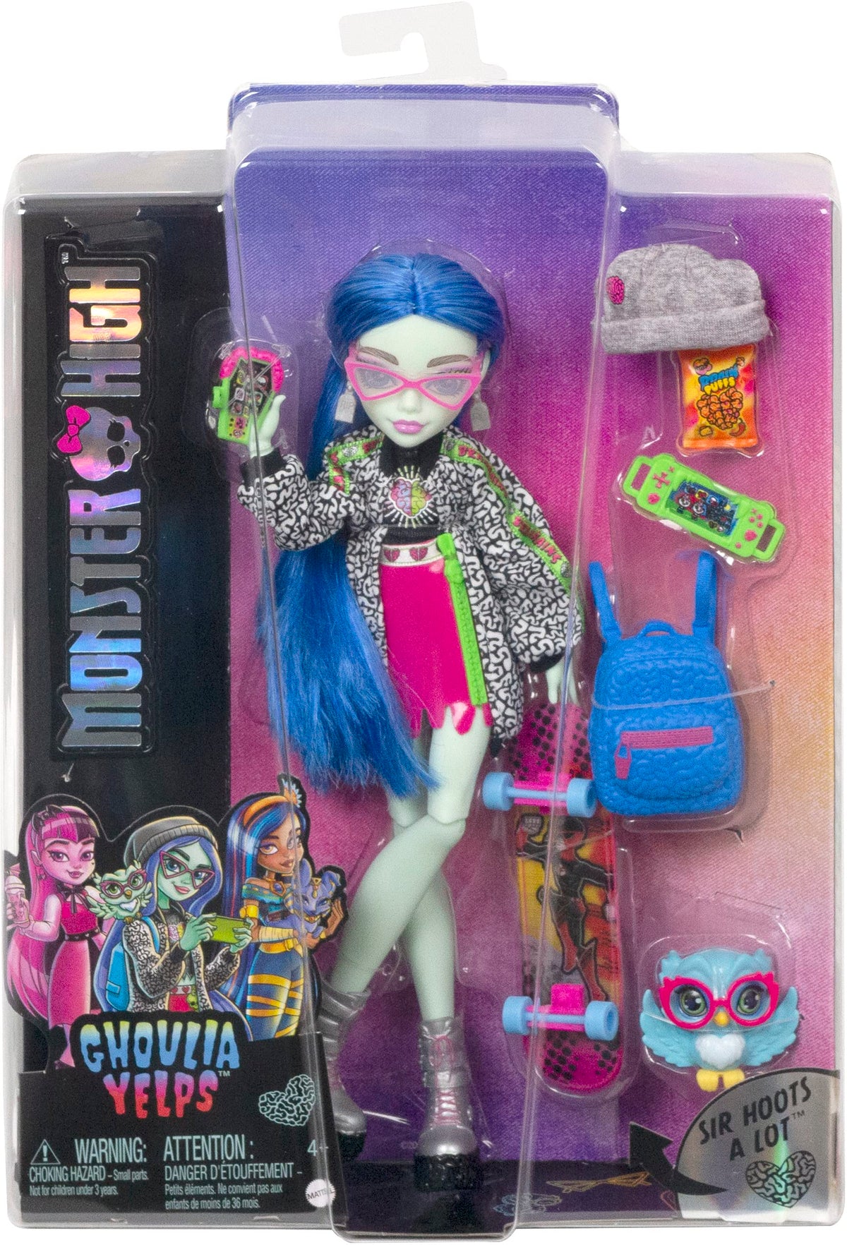 Monster High Ghoulia Yelps posable doll ideal for display and posing.