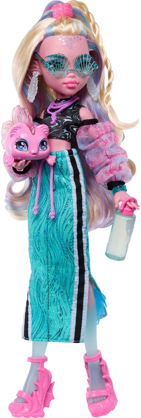 Monster High Lagoona Blue aquatic heels with peekaboo socks for expressive outfits