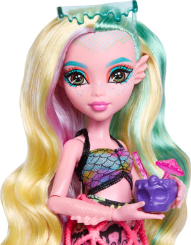 Lagoona Blue doll wearing swim top for beach play