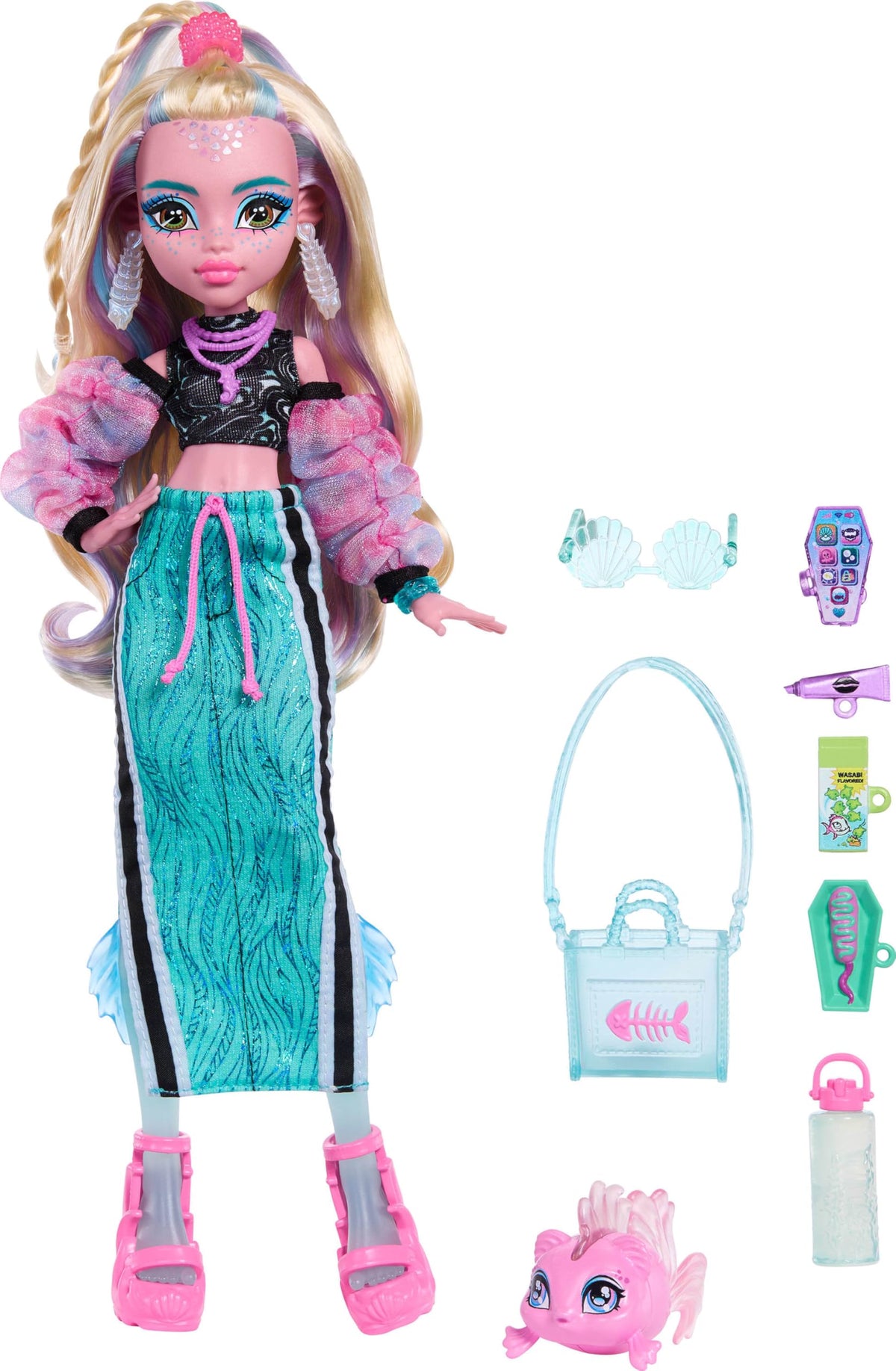 Monster High Lagoona Blue iCoffin accessory enhances dramatic play
