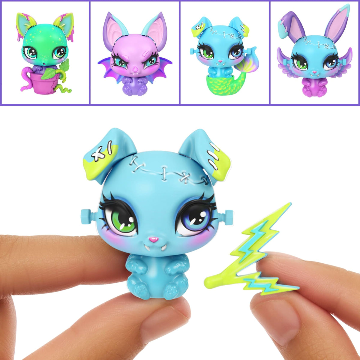Monster High Make-A-Monster Pet Playset mix-and-match pieces visual focus unlocks endless pet variations