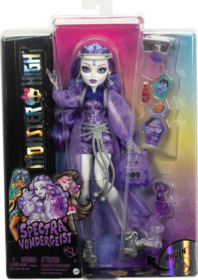 Monster High Spectra Vondergeist set with coordinated accessories.