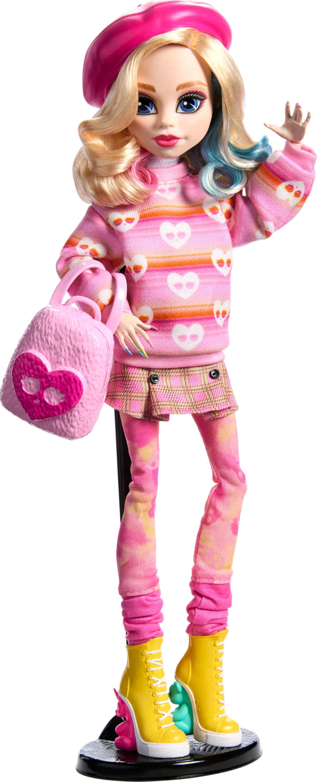 Monster High Wednesday beret accessory adds chic look for storytelling and display.