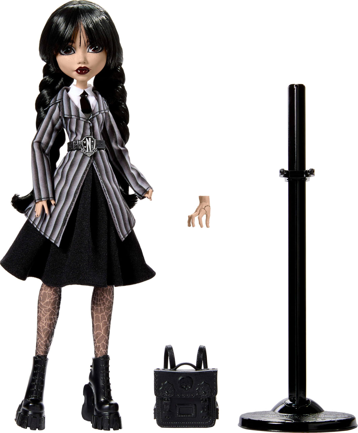 Monster High x Wednesday line offers dramatic display options for fans.