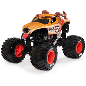 Monster Jam 1:24-scale truck features BKT tires for better traction.