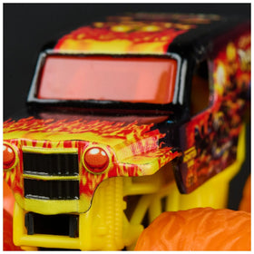 Monster Jam 2024 Fire Ice two-truck pack hero shot ideal for display.