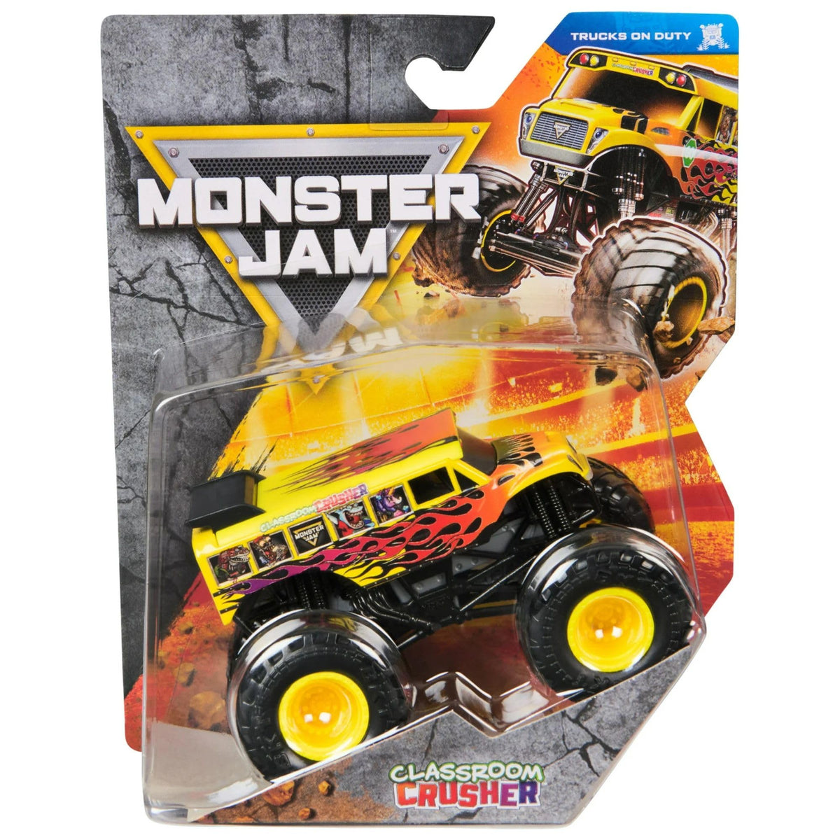 Monster Jam Classroom Crusher School Bus 1:64 scale image for imaginative play and display