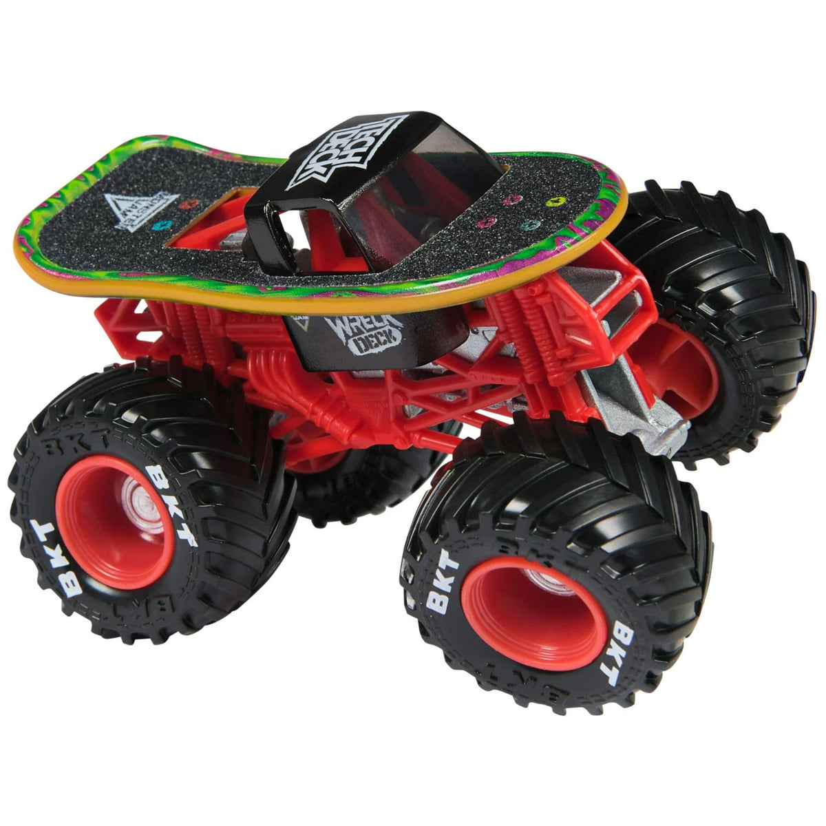 1:64 Monster Jam diecast with authentic chassis ideal for action-packed pretend racing.