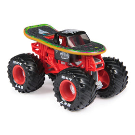 Monster Jam Series 45 Wreck Deck rear view highlighting detailed graphics for collectors.