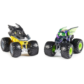 Monster Jam Batman 1:64 die-cast truck with authentic graphics for immersive play.