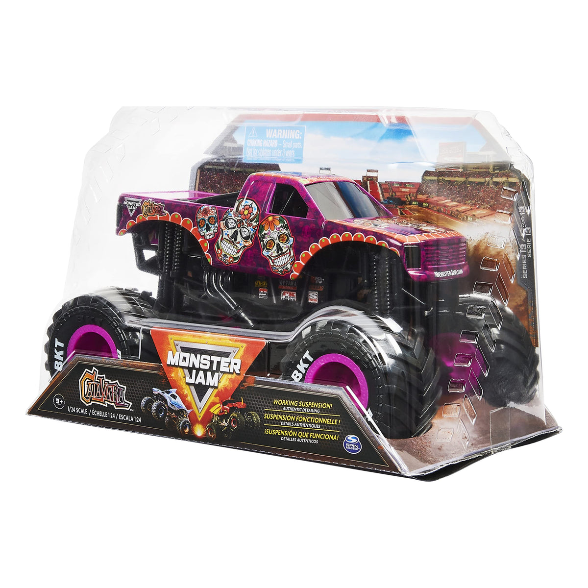 Monster Jam Calavera truck chassis detail reveals authentic engineering and scale accuracy for collectors