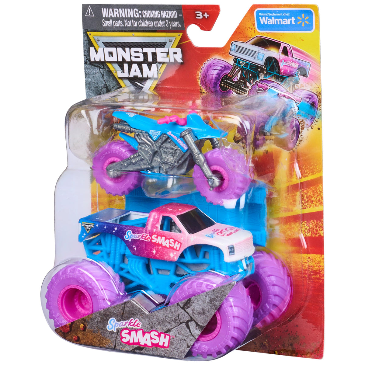 Monster Jam display-ready packaging scene for collectors and kids.