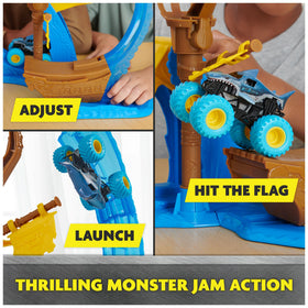 Monster Jam crows-nest storage keeps Megalodon ready for the next jump.